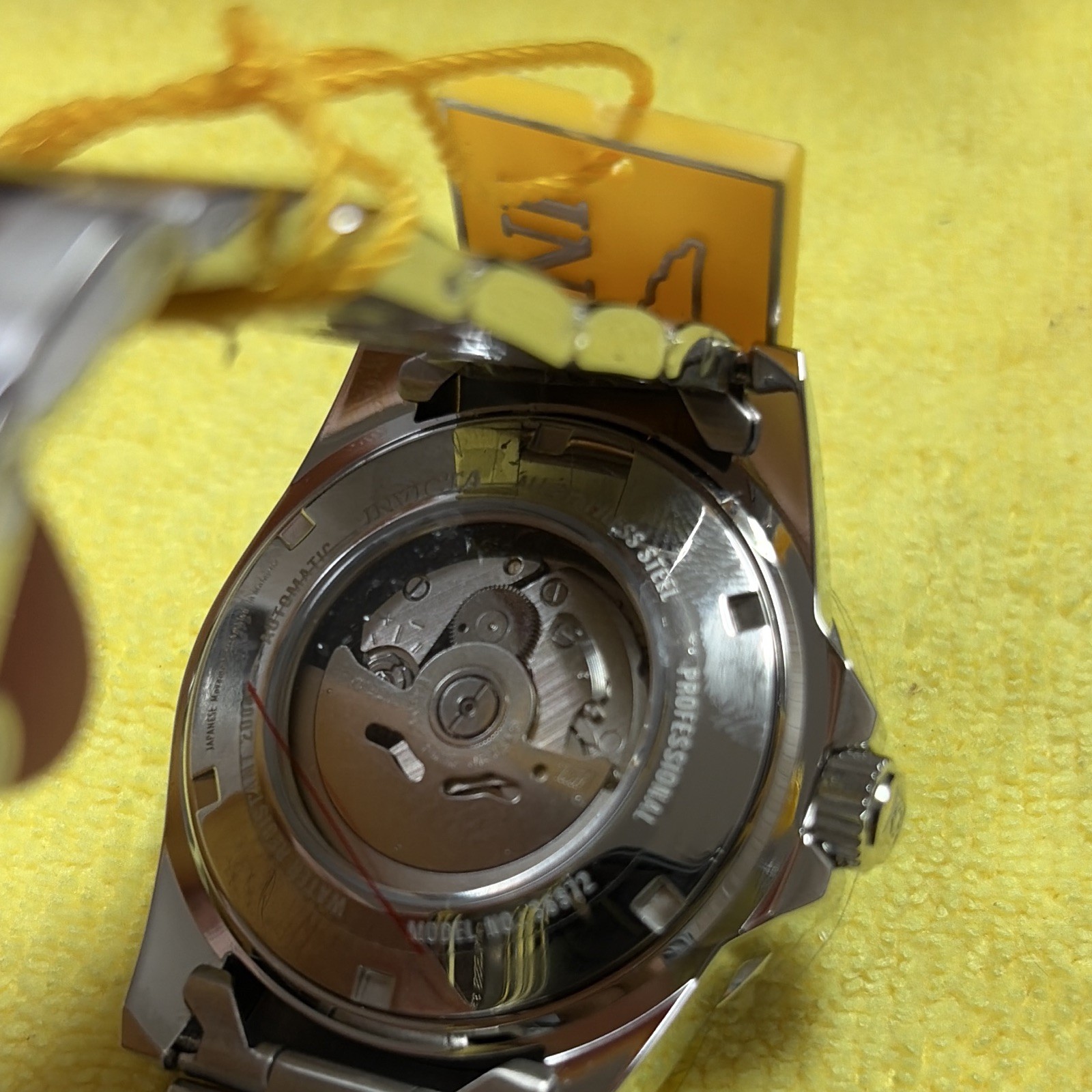 36972 Invicta Pro Diver Automatic Date Blue Dial Steel Bracelet WR 200m 44mm Box