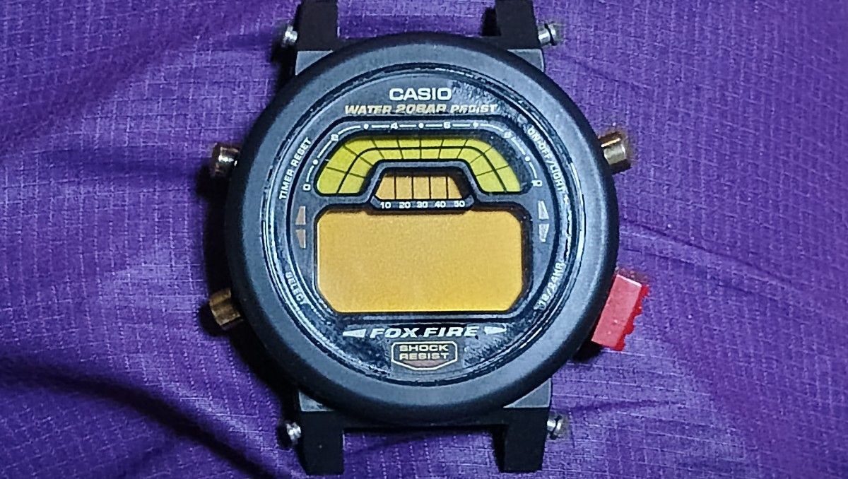 For parts CASIO G-SHOCK DW-8700 FOX FIRE Watch only Junk item No Box