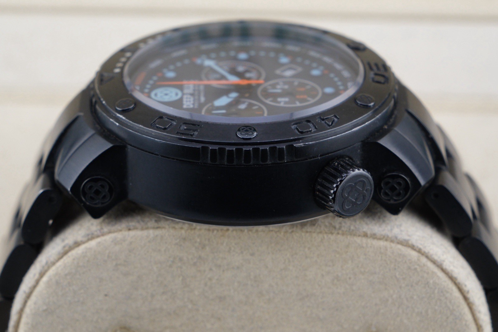 Juggernaut 1000m Chronograph PVD Black Swiss Quartz 46mm 7.1”