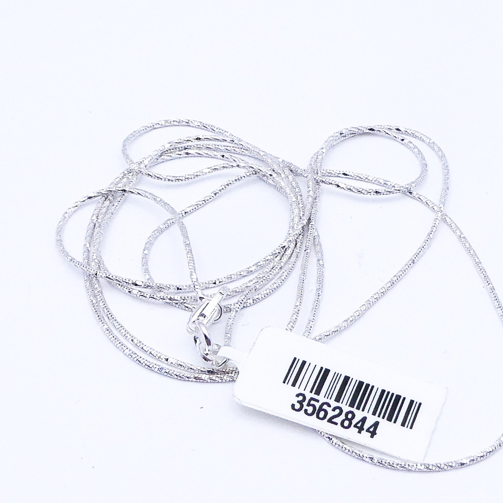 New Sterling Silver Italy Diamond Cut Snake Chain Necklace 30″ Stackable