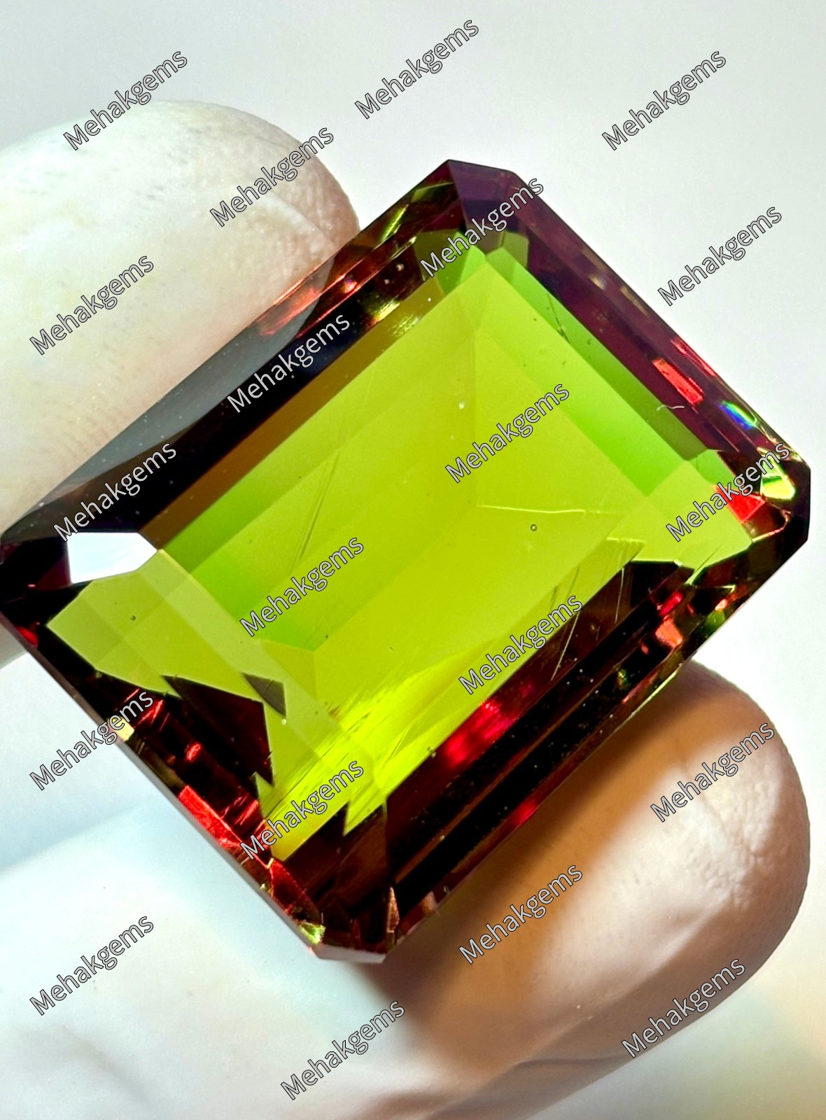 75 Carat Zultanite Gemstone, Emerald Cut Color Changing Diaspore, Statement