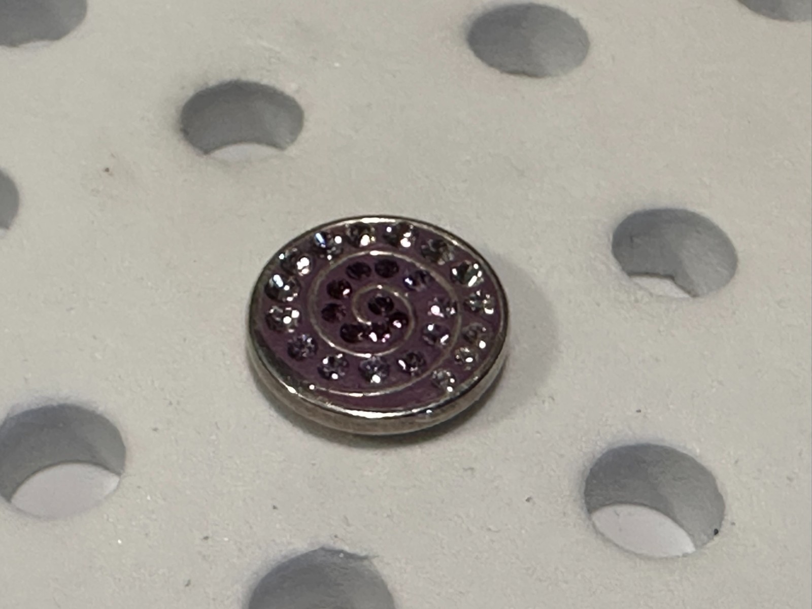 Authentic Kameleon Jewel Pop .925 Sterling Silver Purple Spiral KJP318 Pop