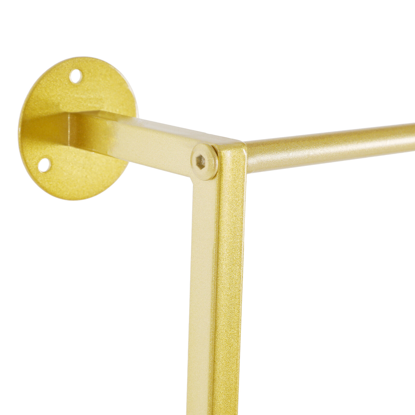 Gold 7-tier Wall Mounted Scarf Rack Display Rack Towel Storage Rack Carbon Steel