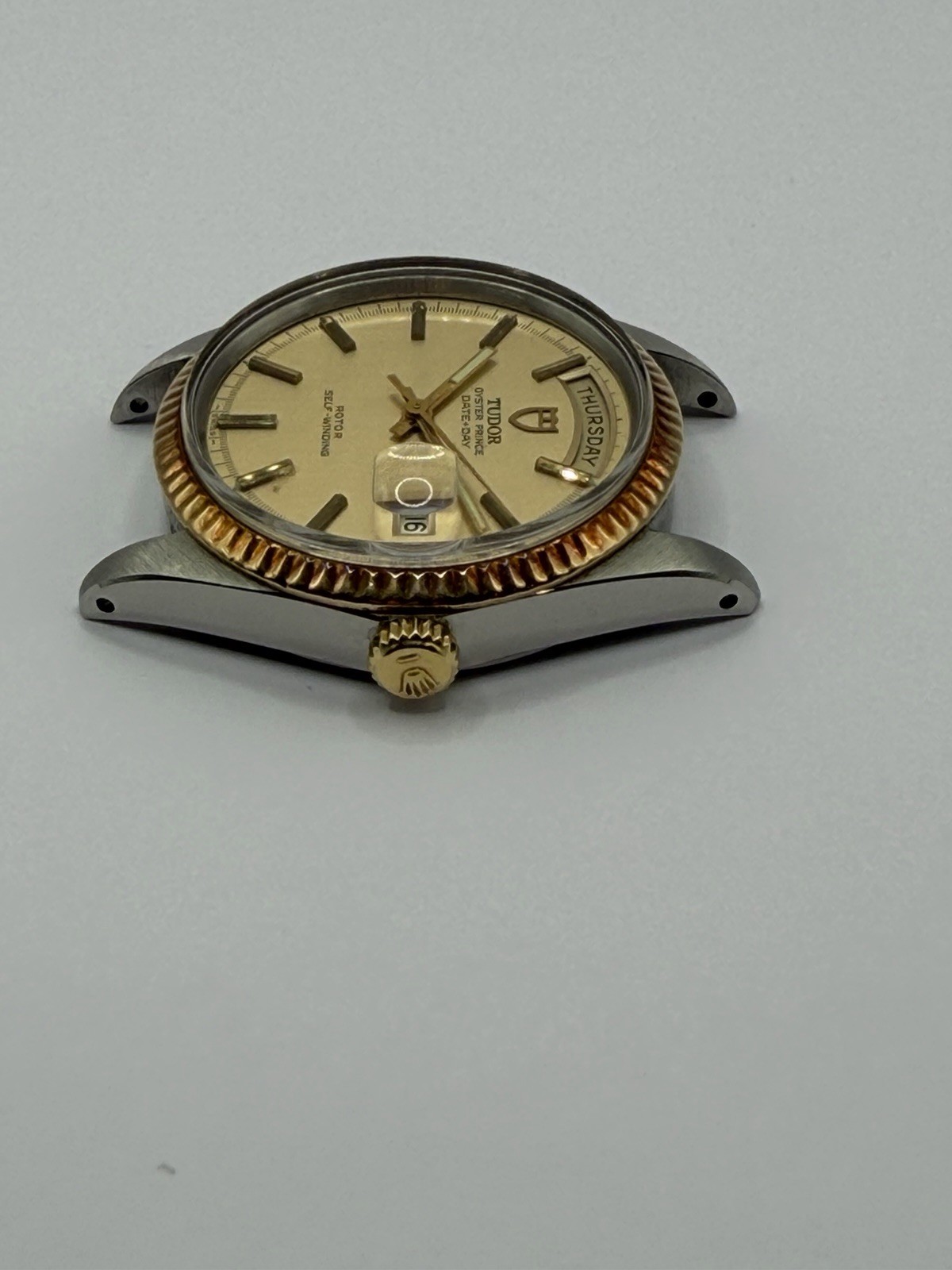 Vintage 1969 Tudor Oyster Prince Date+Day 7019/3 Two-Tone Jumbo 38mm Bracelet