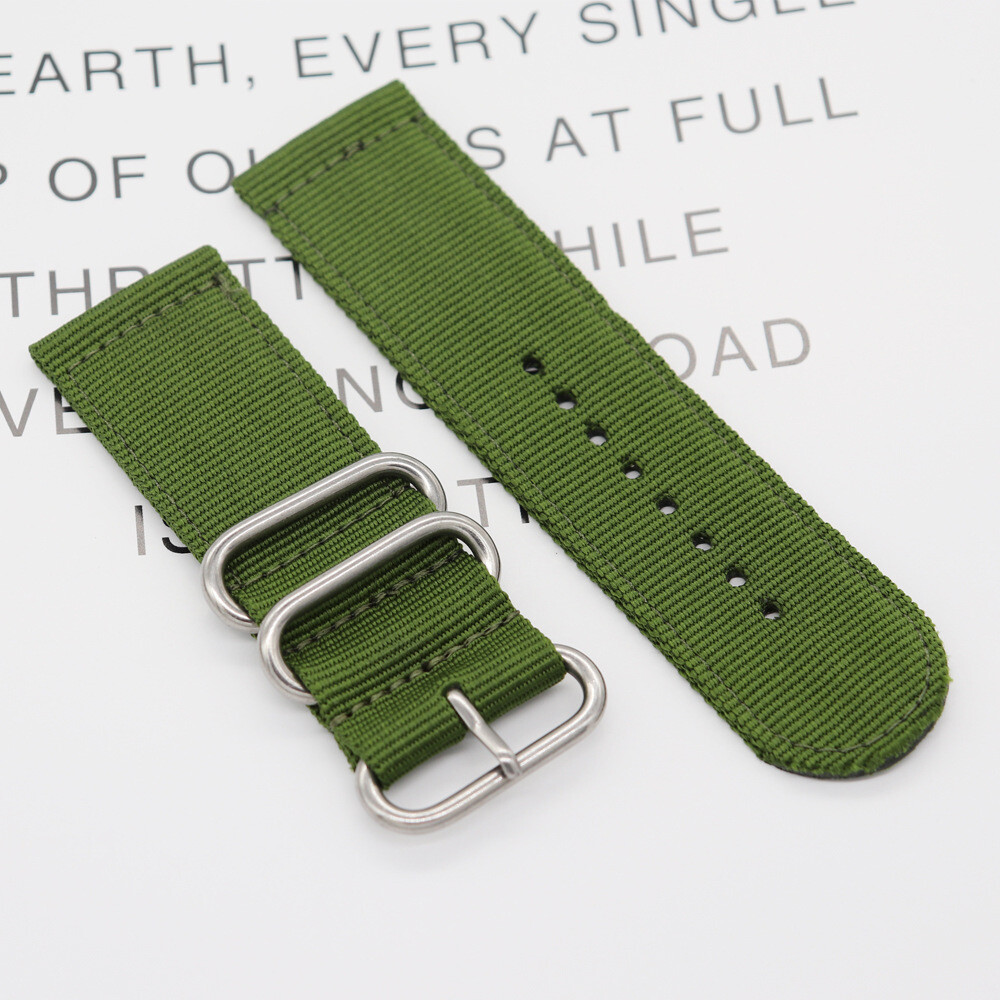 Thicked Sailcloth Nylon Watch Strap Military Mens Sport Band 26/28mm Universal