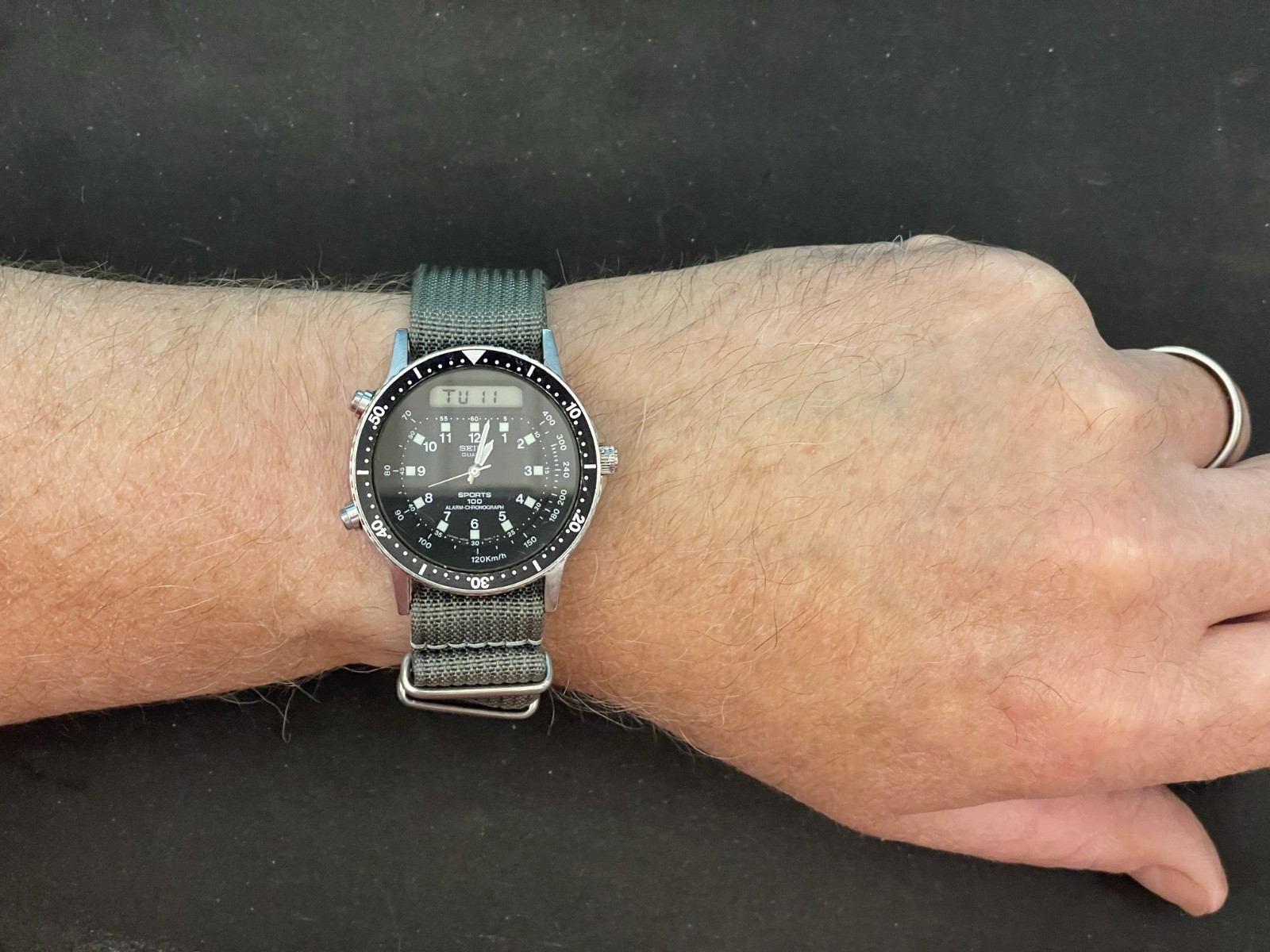 Seiko H556-5029 Analog/Digital “Pre-Arnie” with new NATO strap