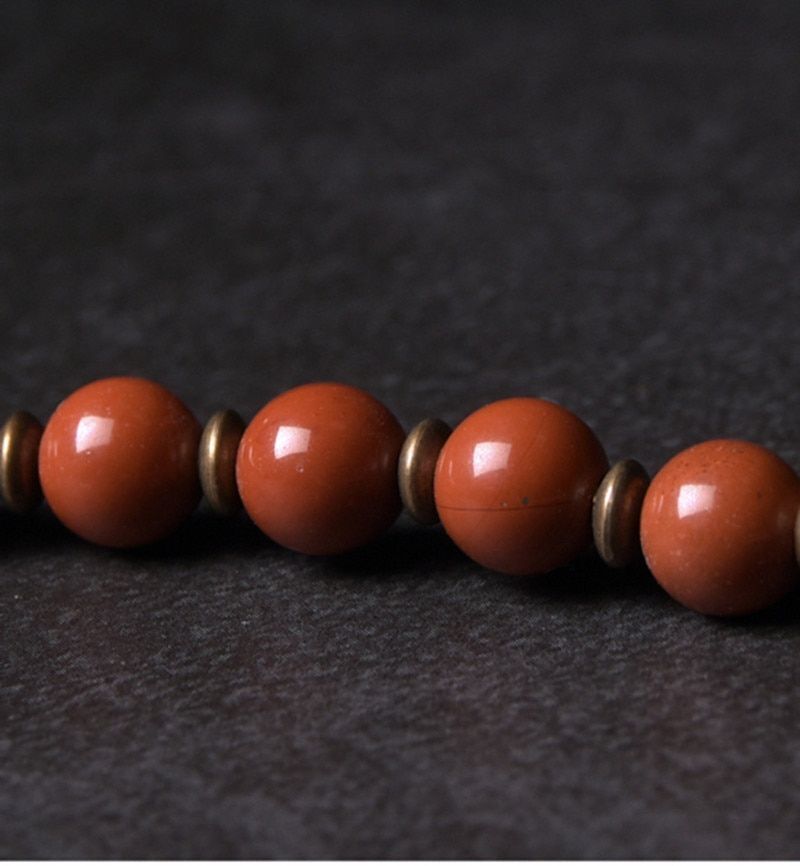 15-22cm Retro Red Stone Copper Handcraft Bracelet Fashion Jewelry NEW