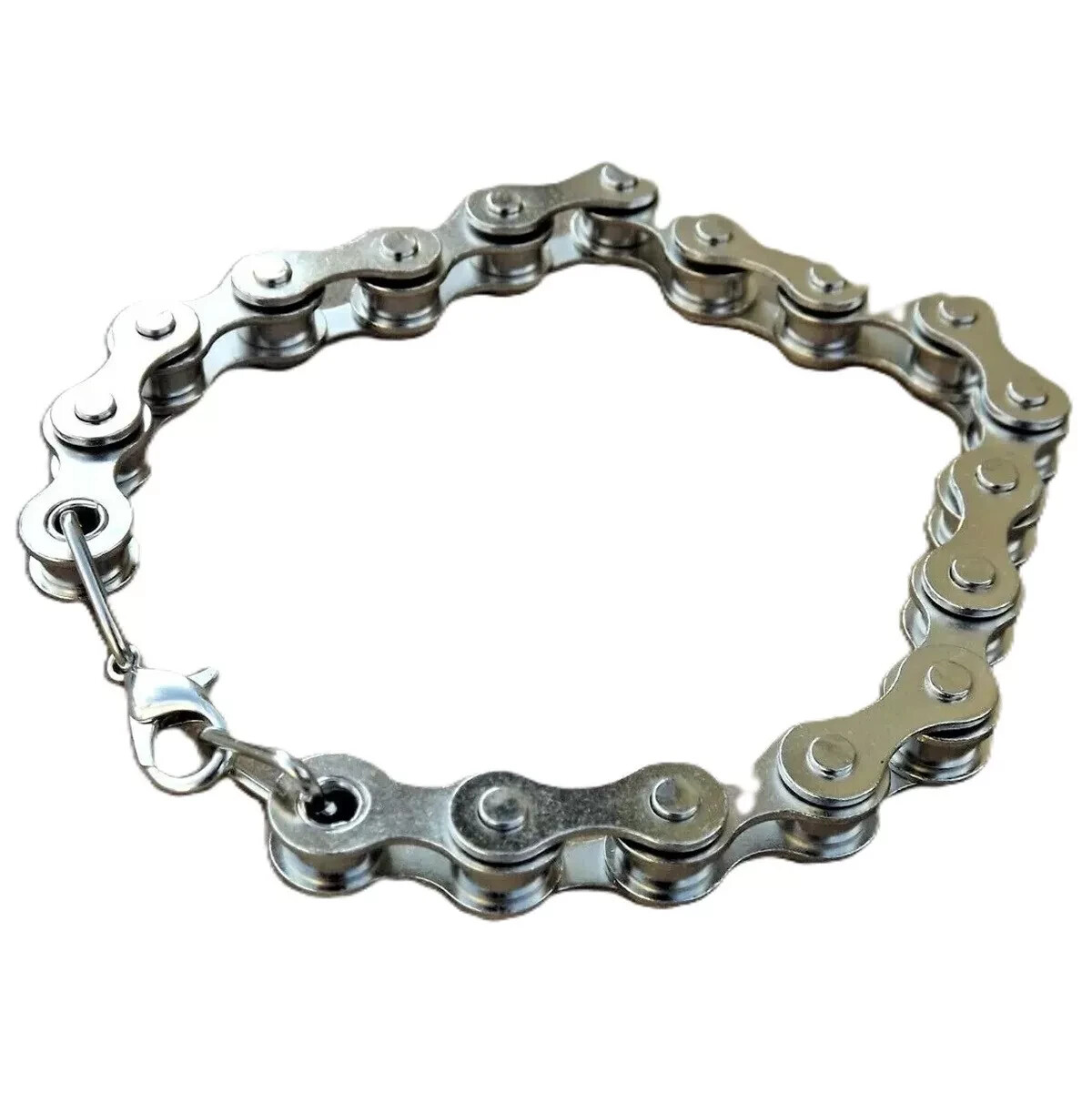 Retro Metal Motorcycle Bike Chain Bracelet Chrome Punk Biker Jewelry