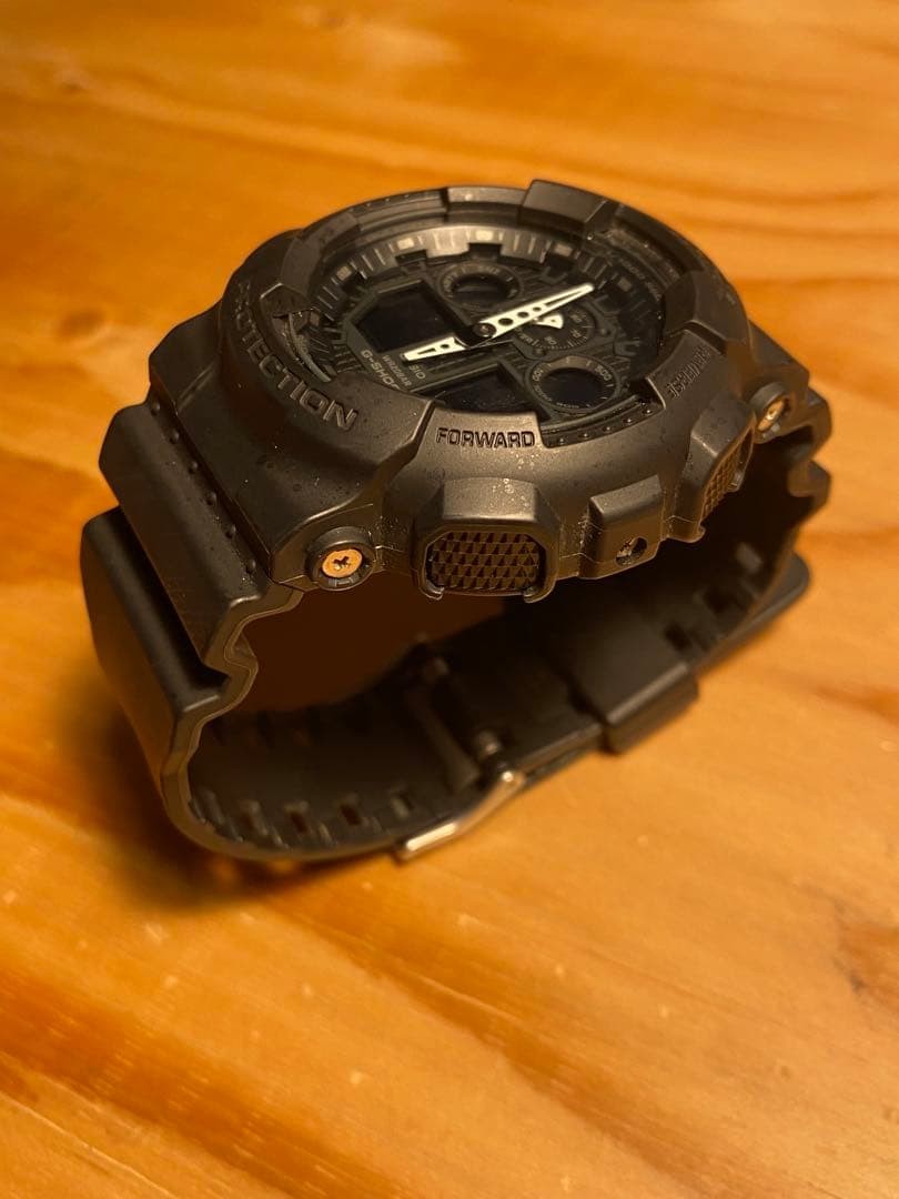 CASIO G-SHOCK GA-100 1A1FJ Watch, Black