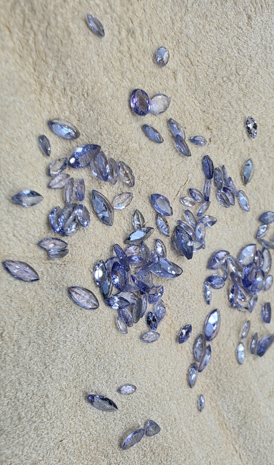 10.0 CTW Mixed Marquise Cut Tanzanite Parcel 100+ Loose Gemstones Labeled Gems