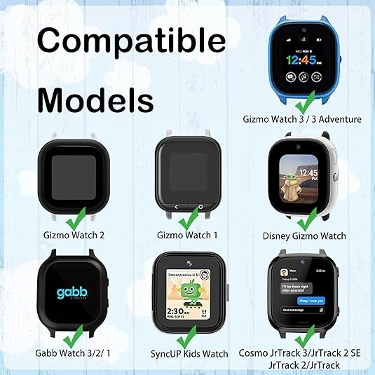 2 Packs Nylon Band Replacement for Gizmo Watch 3 2 1/Gabb Watch20mm Breathable
