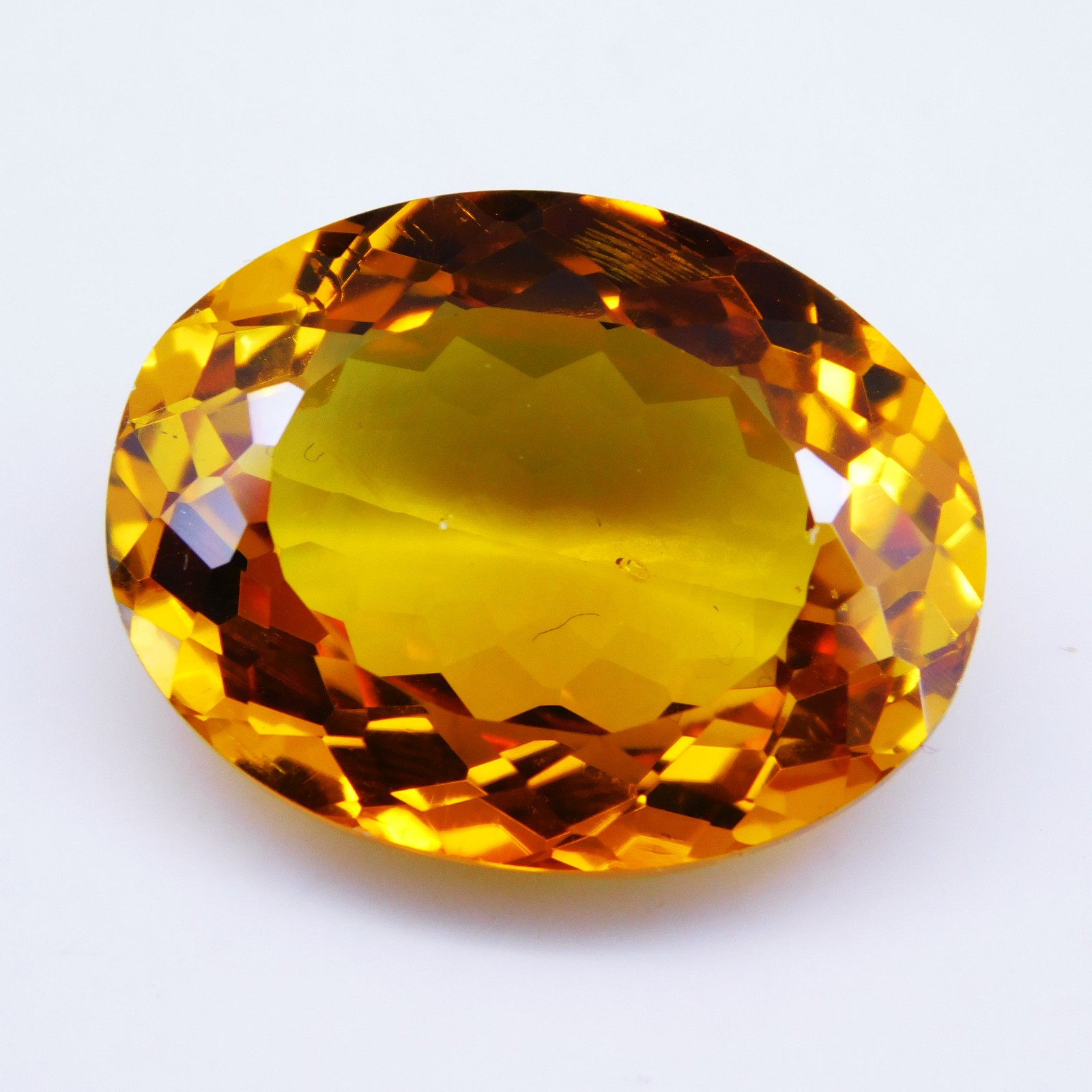 37.40 Cts Natural Yellow Sapphire Oval Cut Certified Loose Gemstone
