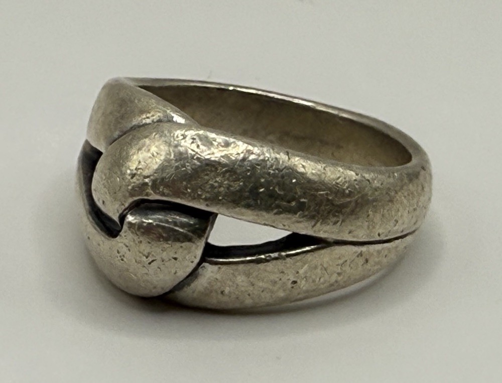 James Avery 925 Sterling Silver Knot Loop Band Ring Size 6.75 (9.54Gr)