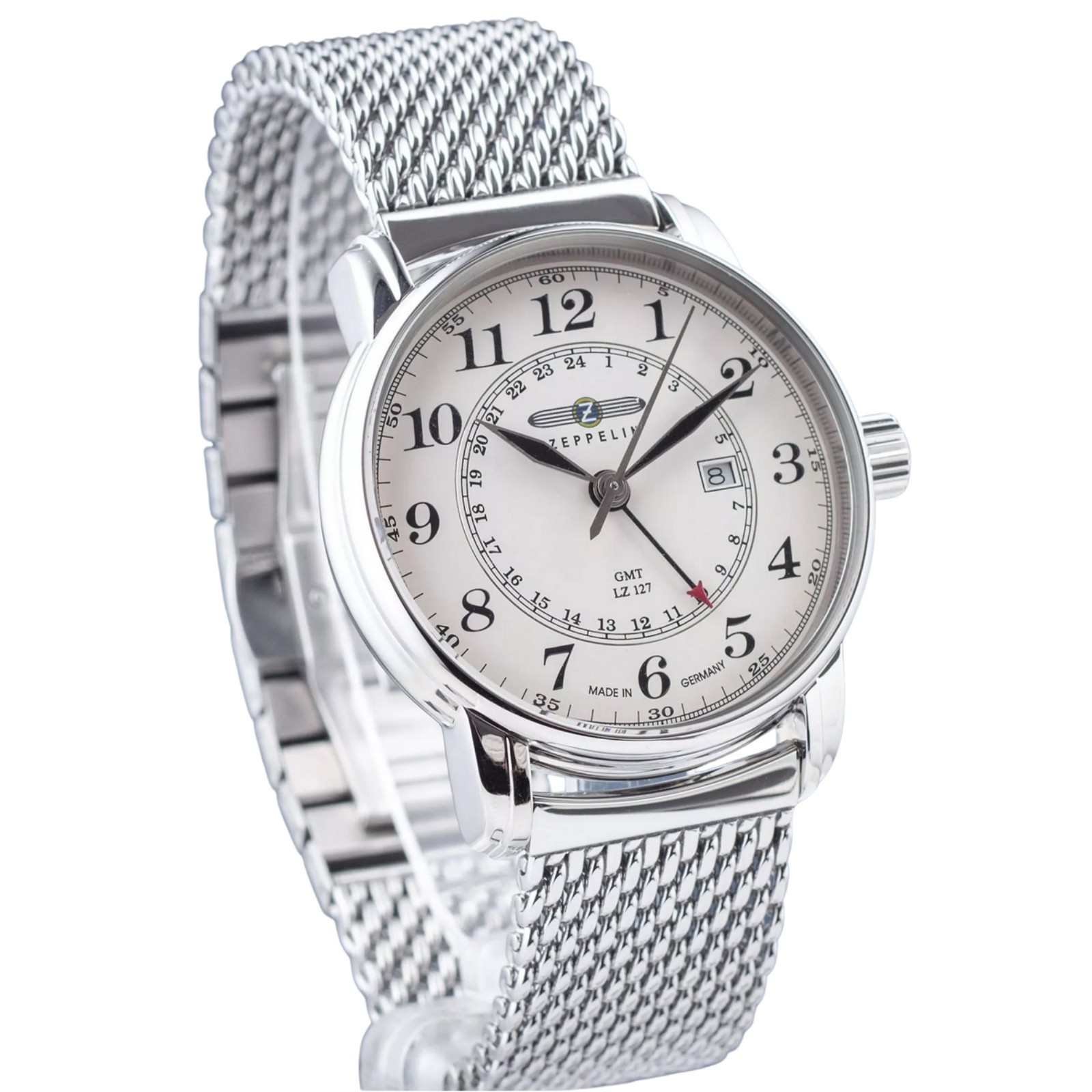 Zeppelin LZ127 Graf Zeppelin 7642M-5 Dual Time Beige Dial Men’s Watch
