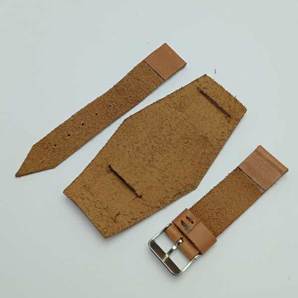 18 mm Bund Cuff Hollywood Citizen Bullhead Brad Pitt Brown Strap BRQ69ARL2