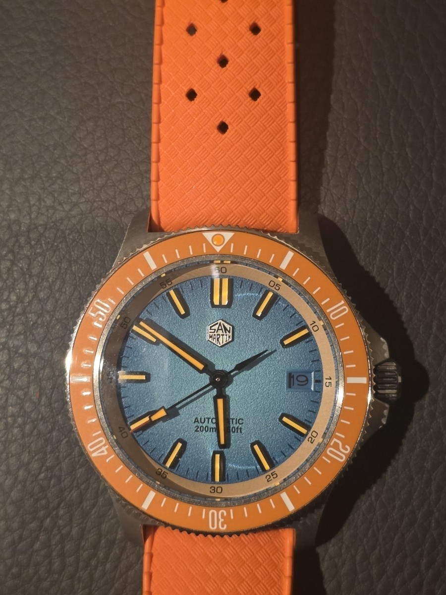 San Martin SN0118-G Automatic NH35 40mm Wristwatch NEAR MINT
