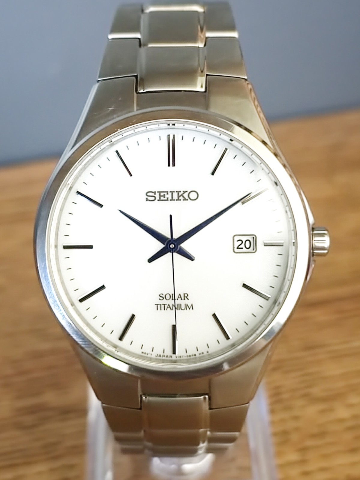 Seiko Spirit SBPX073 JDM Solar Titanium White Dial 40.5mm – US Seller