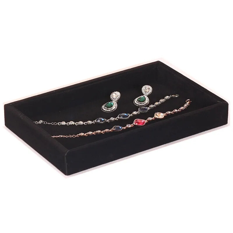 Jewelry Display Storage Tray Earrings Ring Necklace Pendant Bracelet Organizer