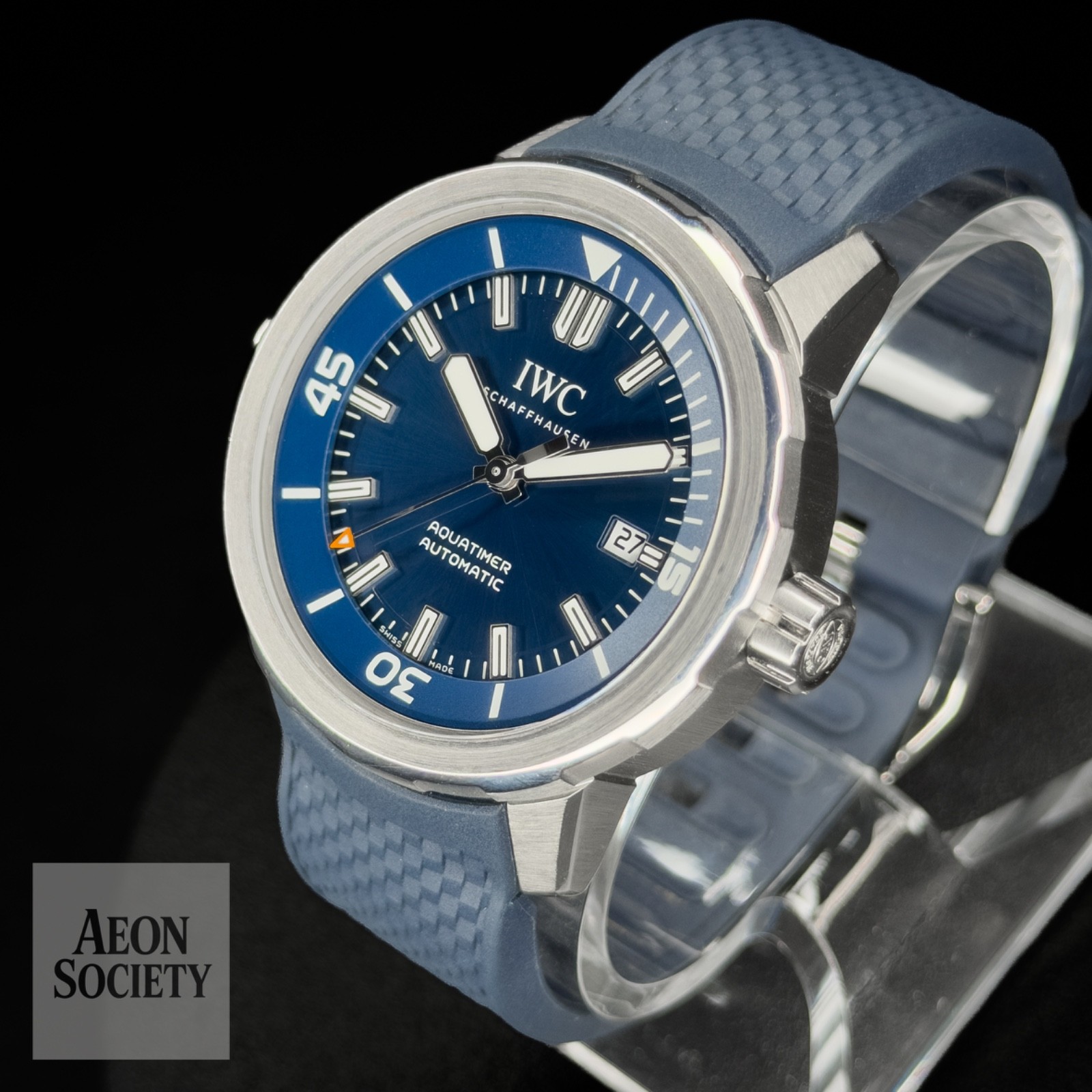 IWC Aquatimer Automatic Blue Dial Men’s Dive Sports Watch Full Set – IW328801