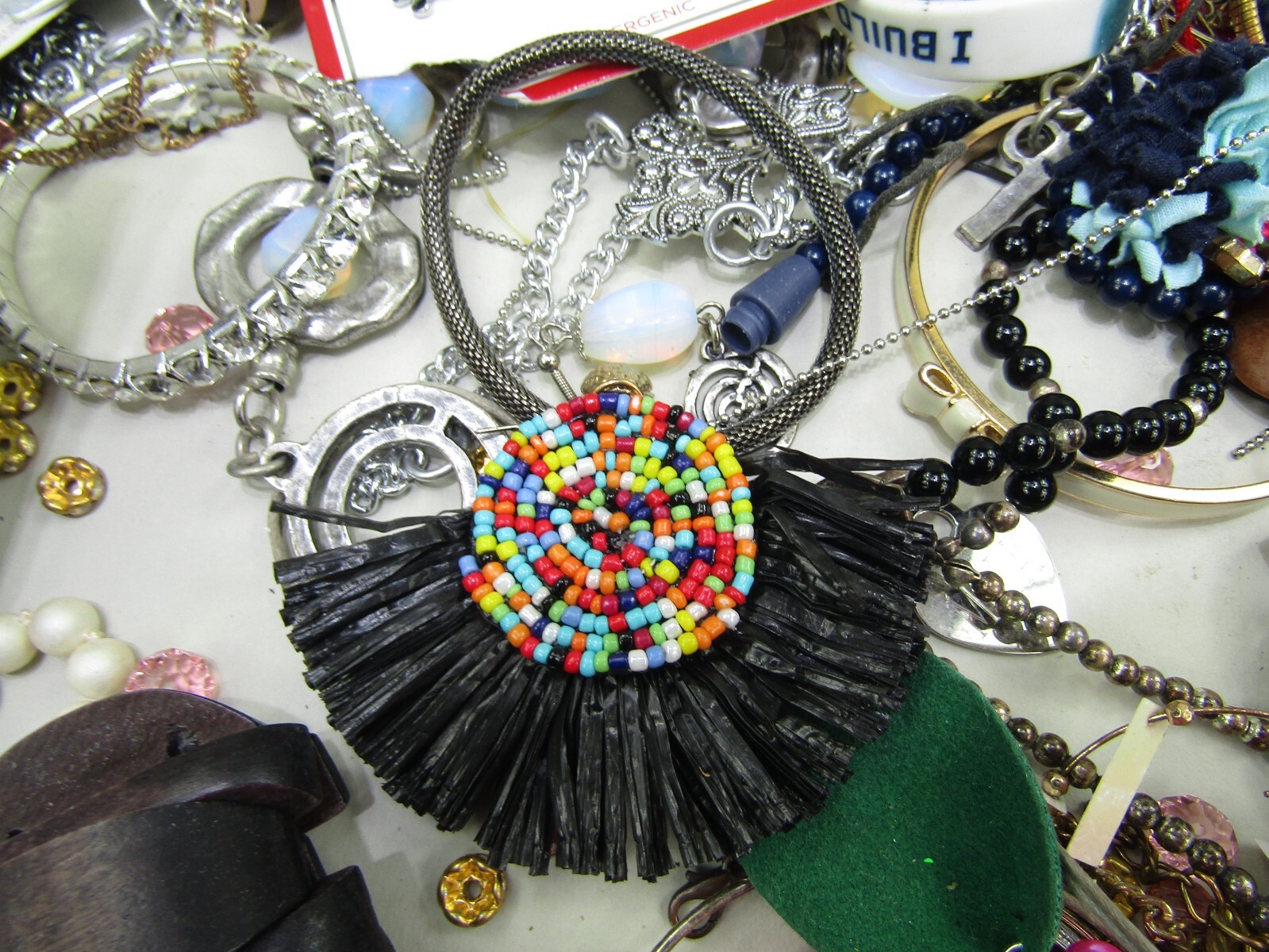 Jewelry Necklaces Earrings Studs Hoops Dangle Rings Bracelets Pins Mixed Lot