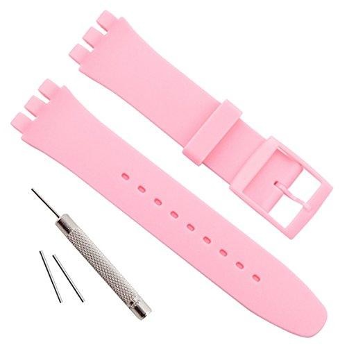 Jelly Silicone Watch Strap for Swatch 16mm 17mm 19mm 20mm Waterproof Band