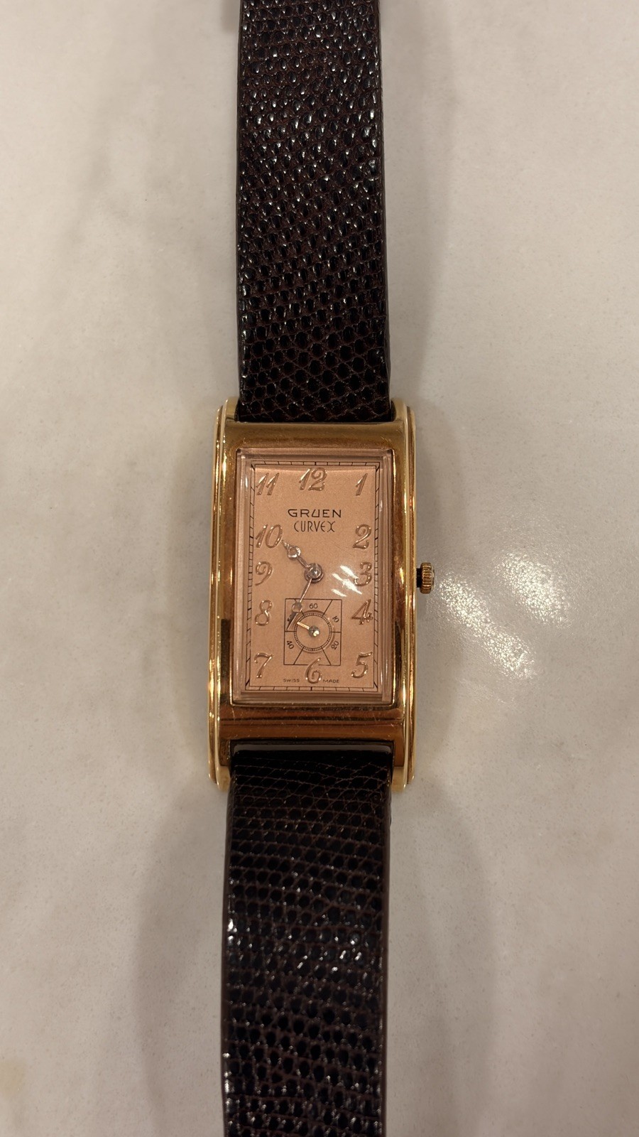 GRUEN CURVEX MEN’S WRIST WATCH MODEL GS1219 (working)