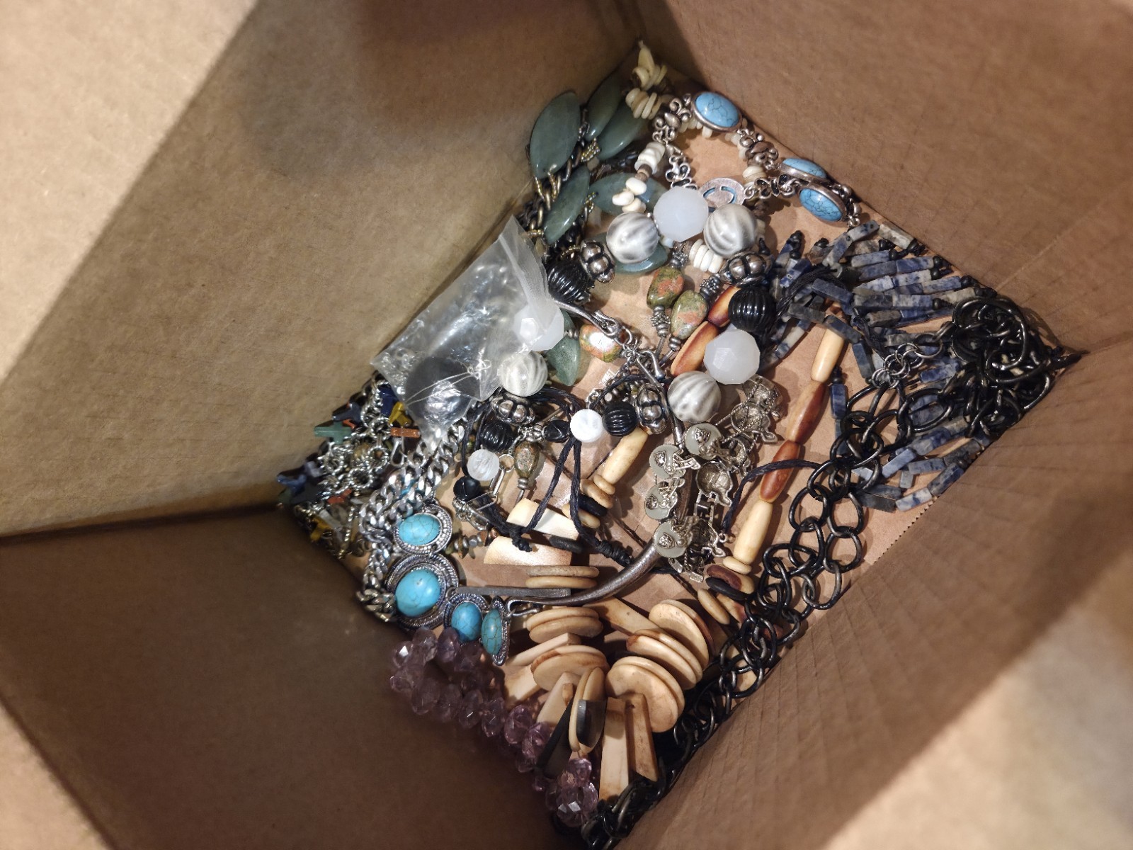 12.8 LBS All Wearable Jewelry Lot Vintage to Modern Necklaces Bracelets