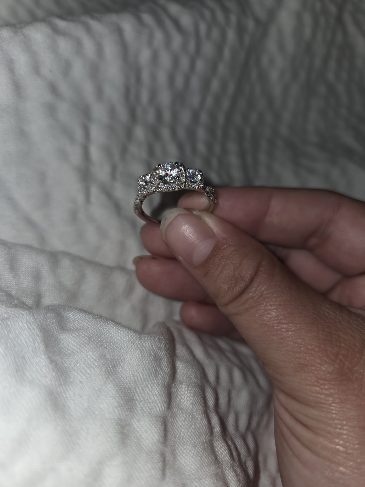 14K Yellow Gold Leo First Light Diamond Halo Ring 1.00 CTW Size 7 GSI
