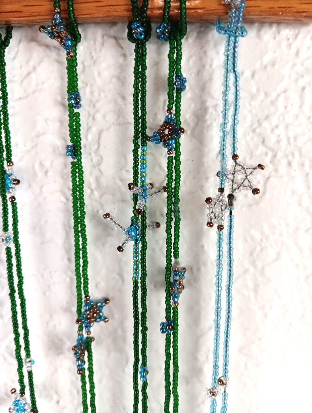 Lot of 15 Multi Colored Dainty Seed Bead Necklaces Stars & Flowers 18″ to 29″ L