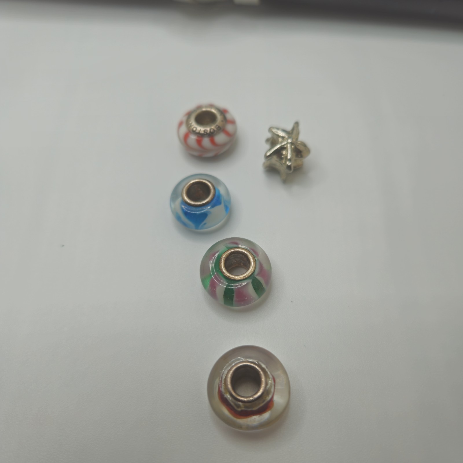 Authentic Trollbeads Green Blue Retired Lot Of 15 And Case