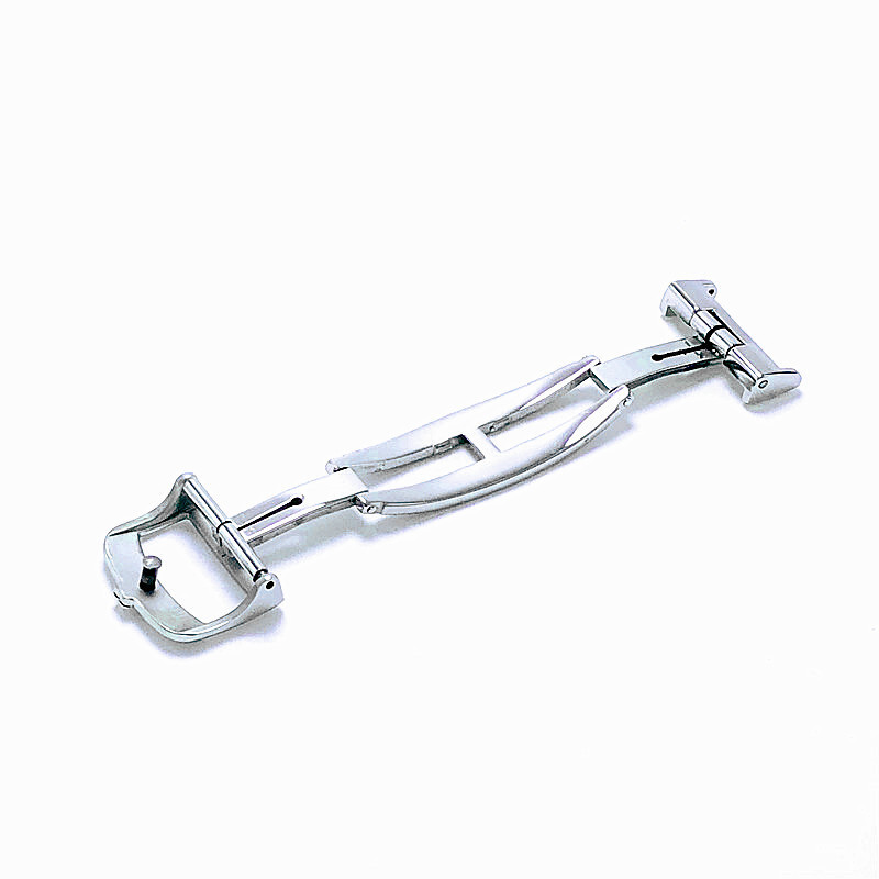Quality Stainless Steel Watch Buckle Butterfly Clasp 18mm Fits Jaeger LeCoultre