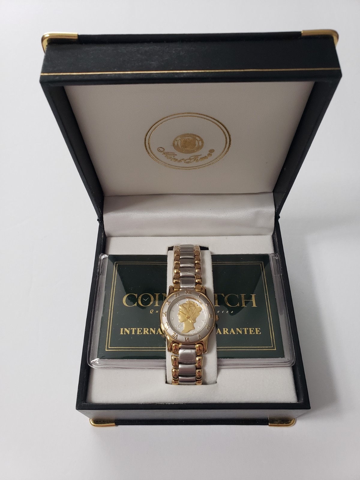 Vintage Mercury Dime Coin Watch | Genuine 1945 Silver Dime | Mint Time Swiss