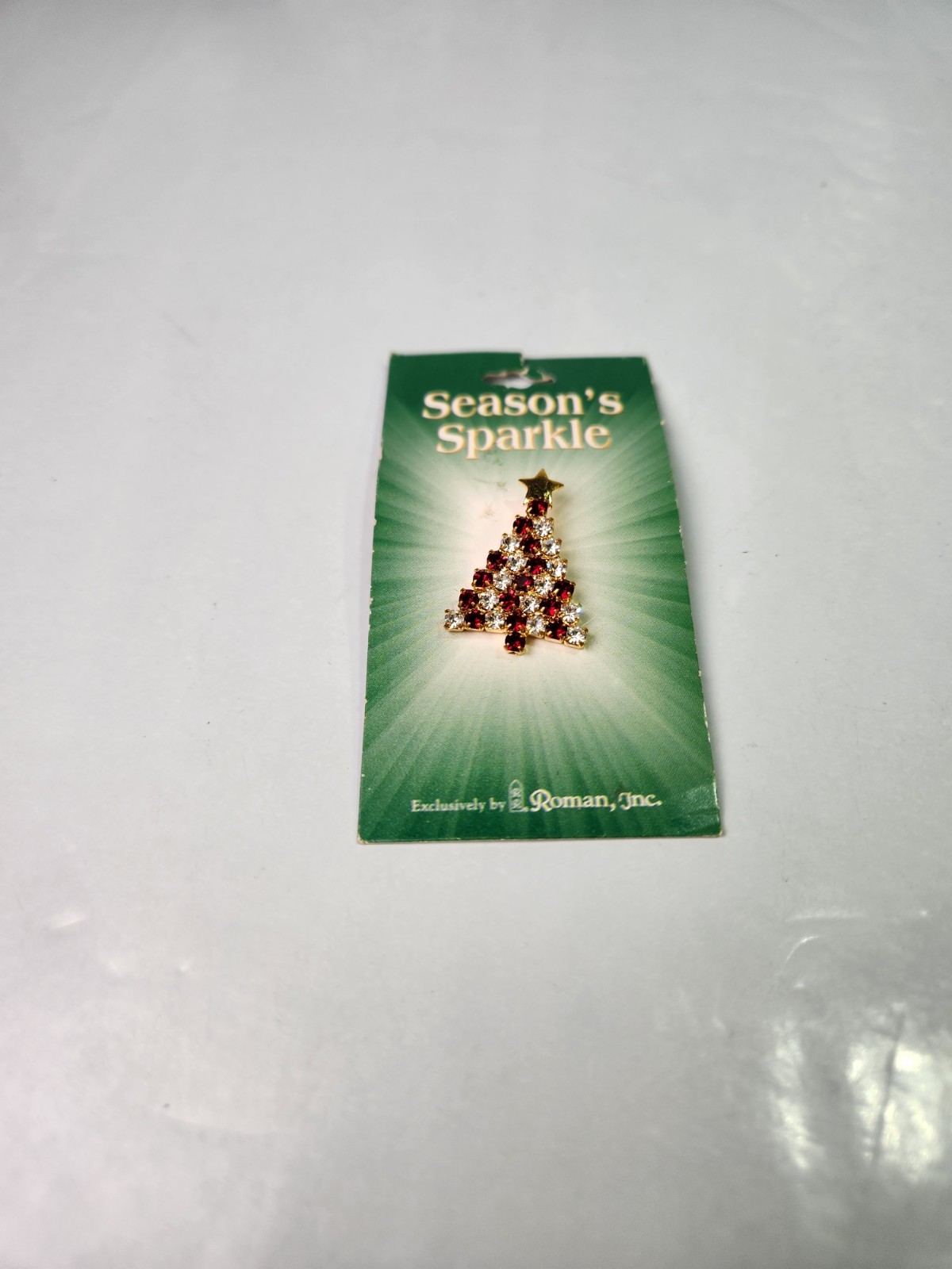 Roman, Inc. Seasons Sparkle Christmas Tree Brooch Pin