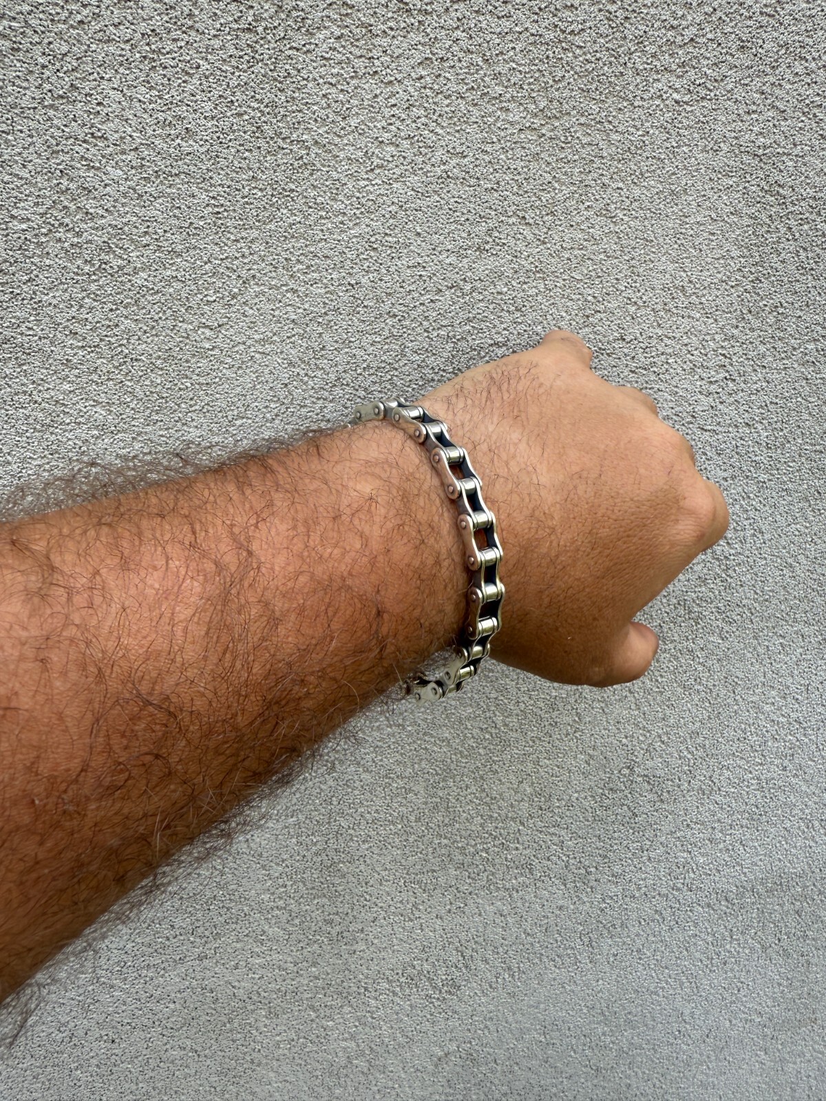 Bicycle Link Bracelet Real 925 Silver Oxidized Handmade 9mm Bike Motorcycle