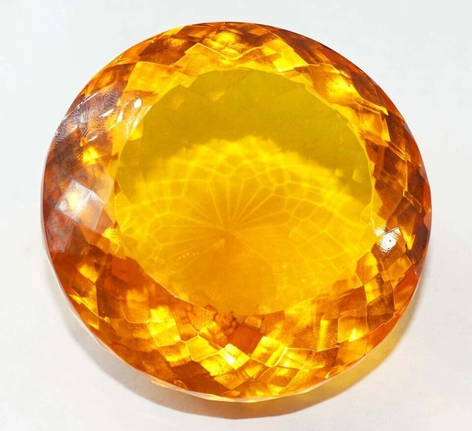 Natural Citrine Yellow 450 CT Round Brazilian Cup Certified Bulk Gemstone