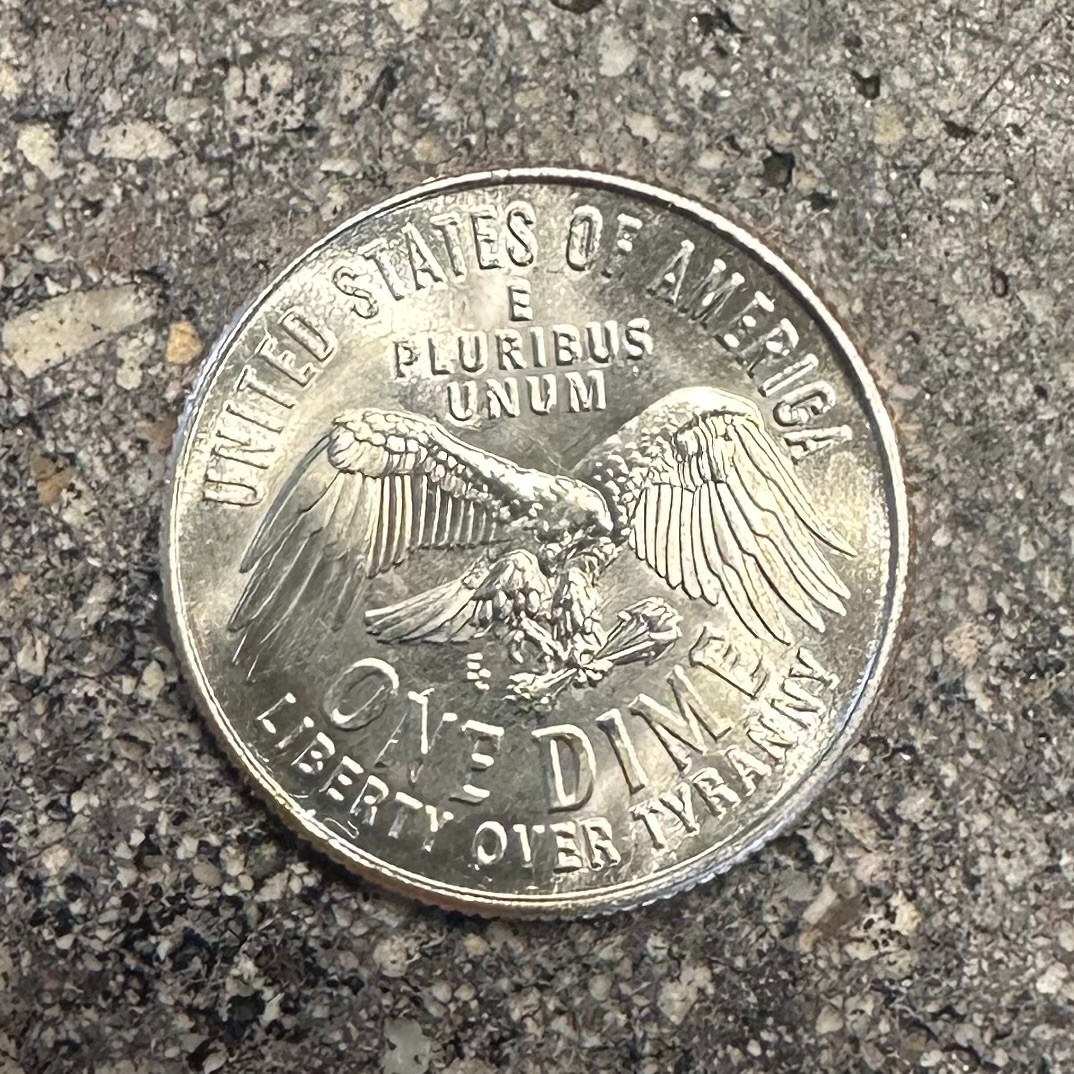 250th Anniversary U.S. 2026 “Emerging Liberty” Dime Coin Ring Band NEW