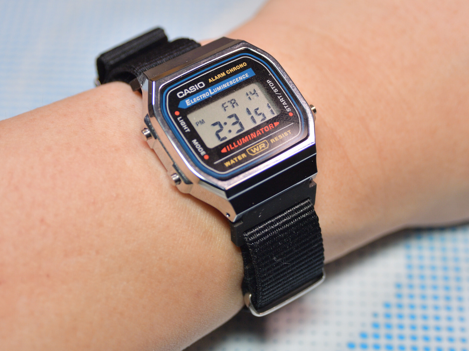 Resin watch strap & watch band adapter for CASIO A168 & AQ230 Slim profile