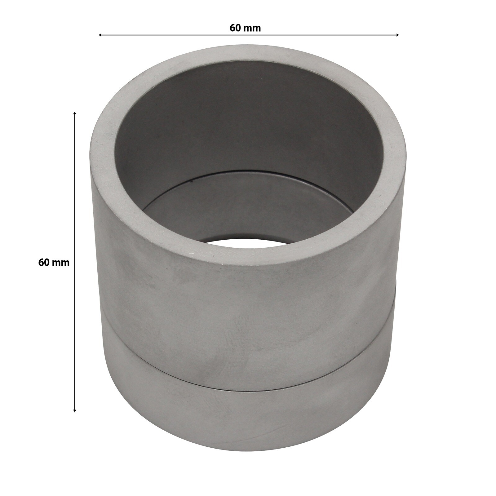 60mm Aluminum 2 Part Mold Rings With Delft Clay Peterobond Sand Casting