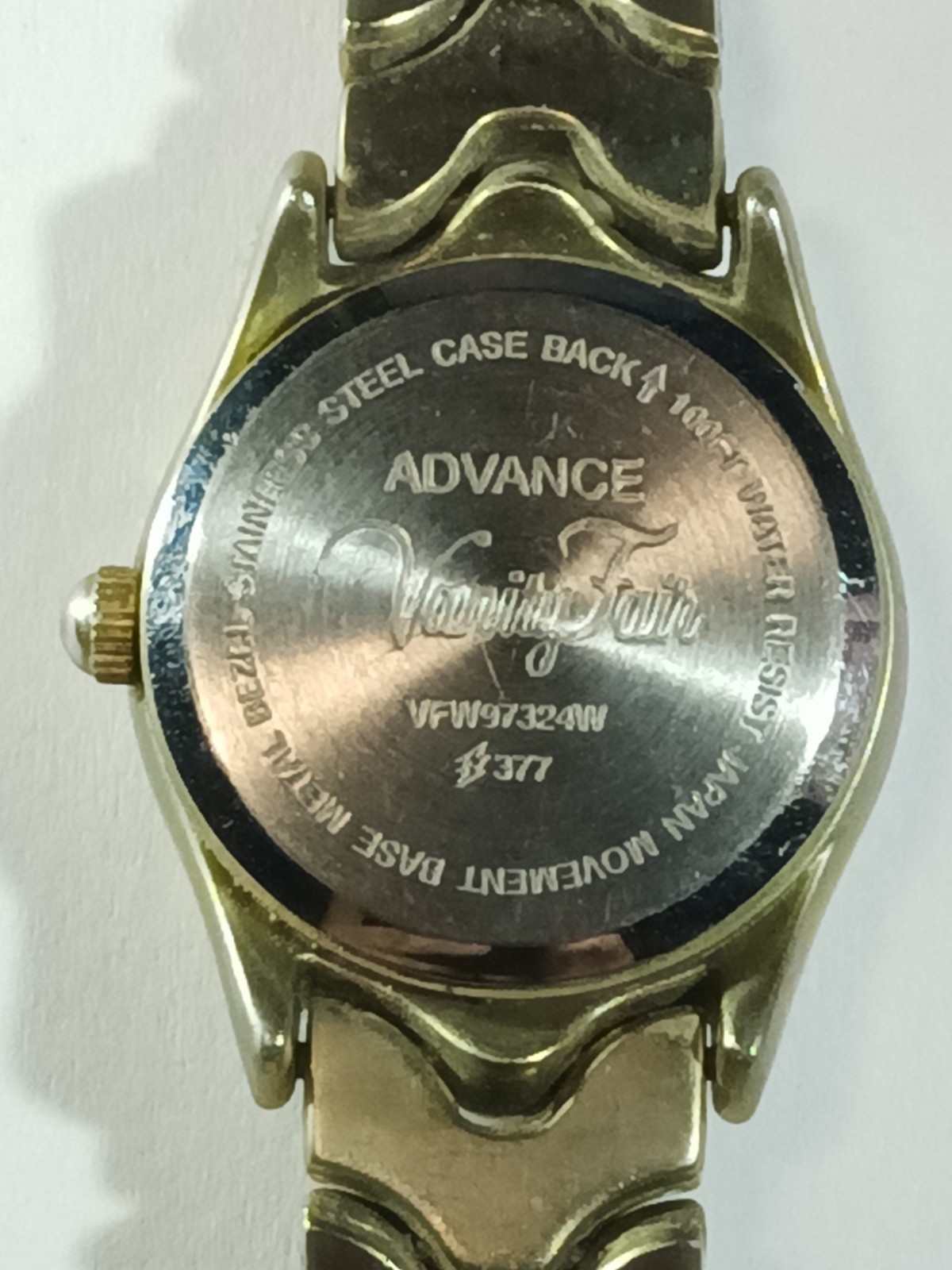 Vanity Fair Ladies Two Tone Watch by Advance Quartz Wristwatch Ref# VFW97324W