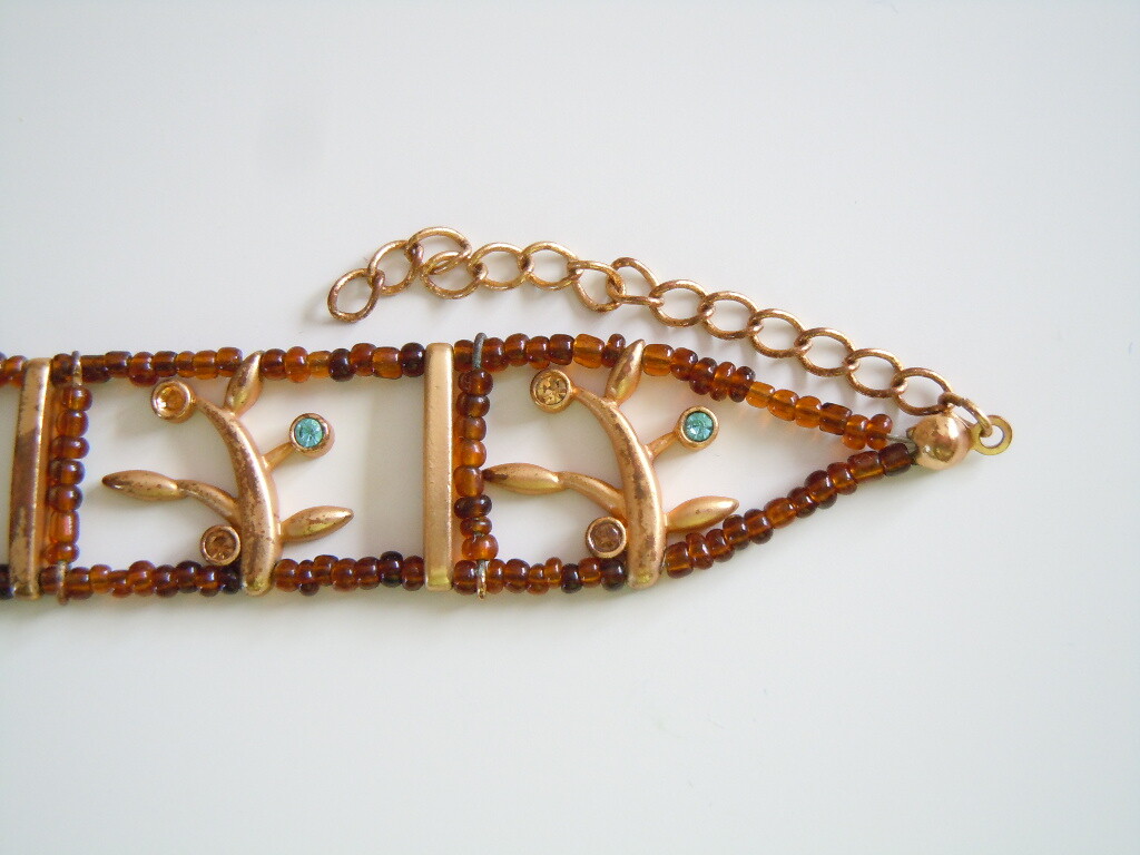 Bracelet Rhinestones & Seed Beads Fashion Jewelry 16.5 g/Length 18-23 cm