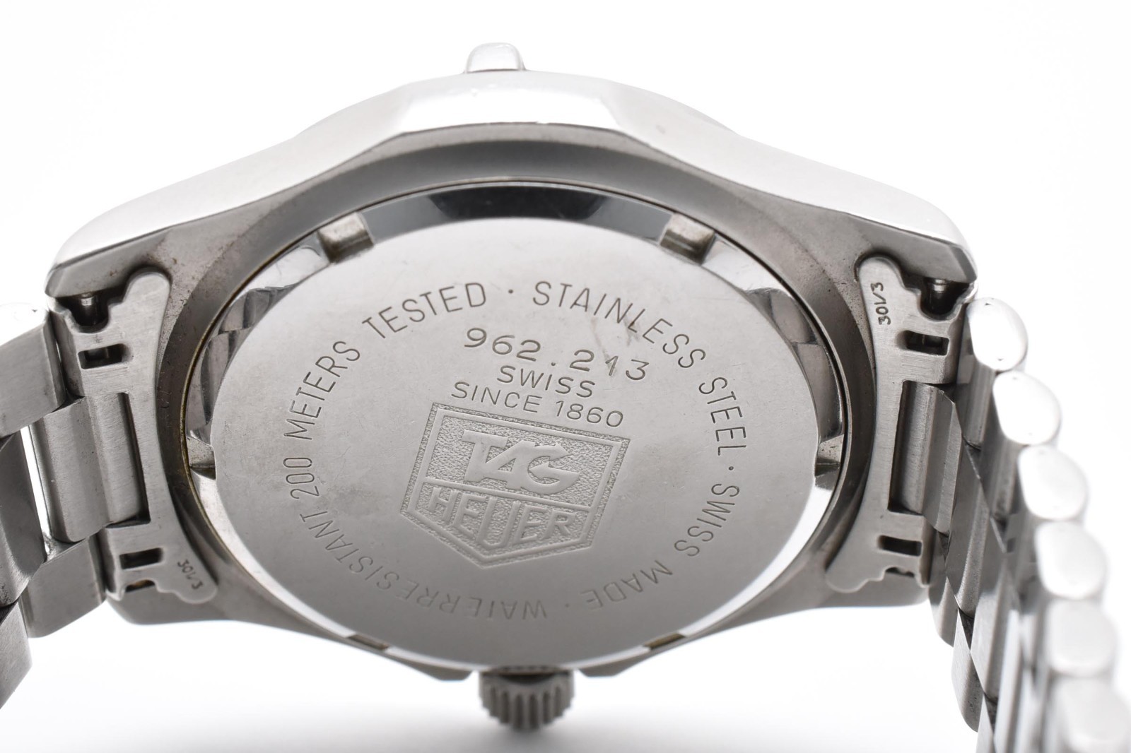 TAG Heuer 2000 962.213R White Dial Cream Patina 200M Diver 34mm Mens Watch