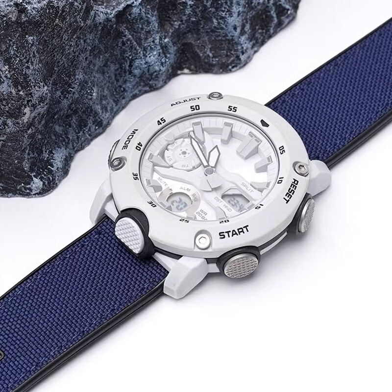 Nylon + Rubber Strap For G-SHOCK PRG-600 PRG-650 GA-2000 Watch Band Replacement