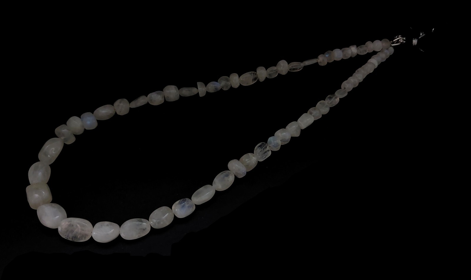 1 Strand Natural Rainbow Moonstone Unshape Smooth 5-8mm Beads 15″inch