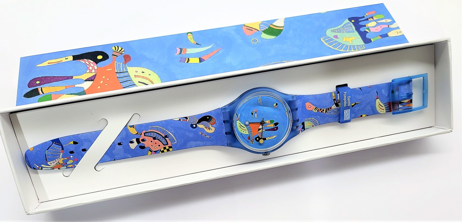 Swatch Special 2022 – SUOZ342 – Blue Sky By Vassily Kandisky – NEW –