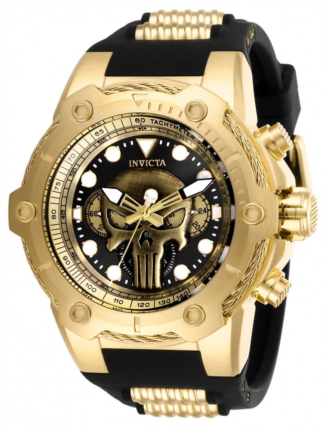 Invicta 26925 Marvel Punisher Black Dial 51 mm Men’s Watch New