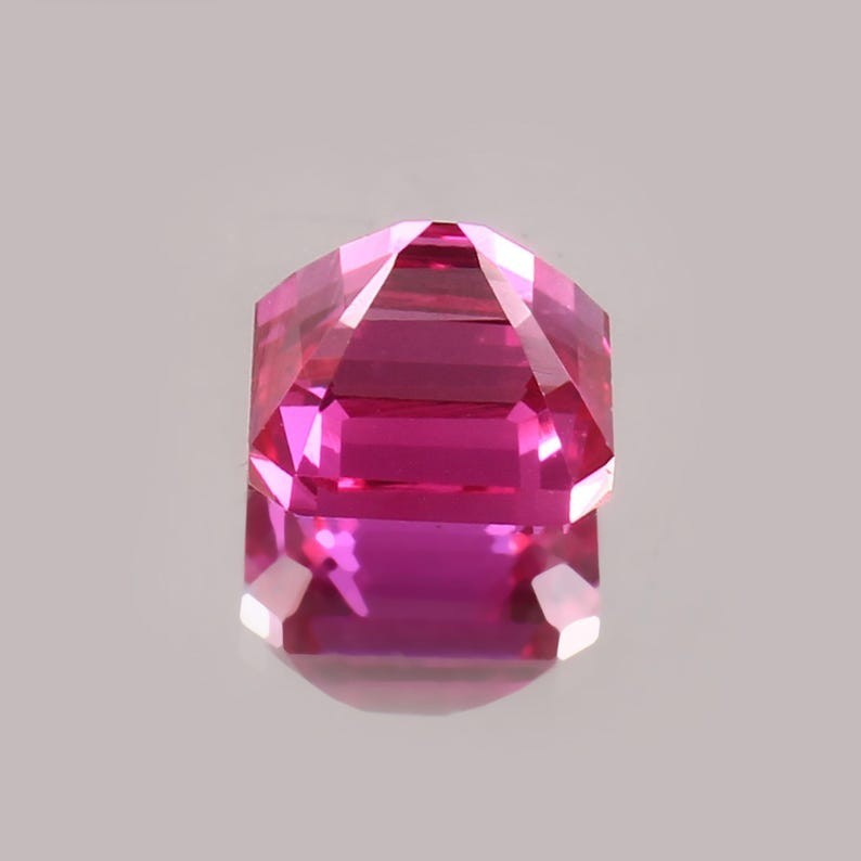 8.95 Ct Pink Sapphire Radiant Emerald Cut CERTIFIED Loose Gemstone For Jewelry