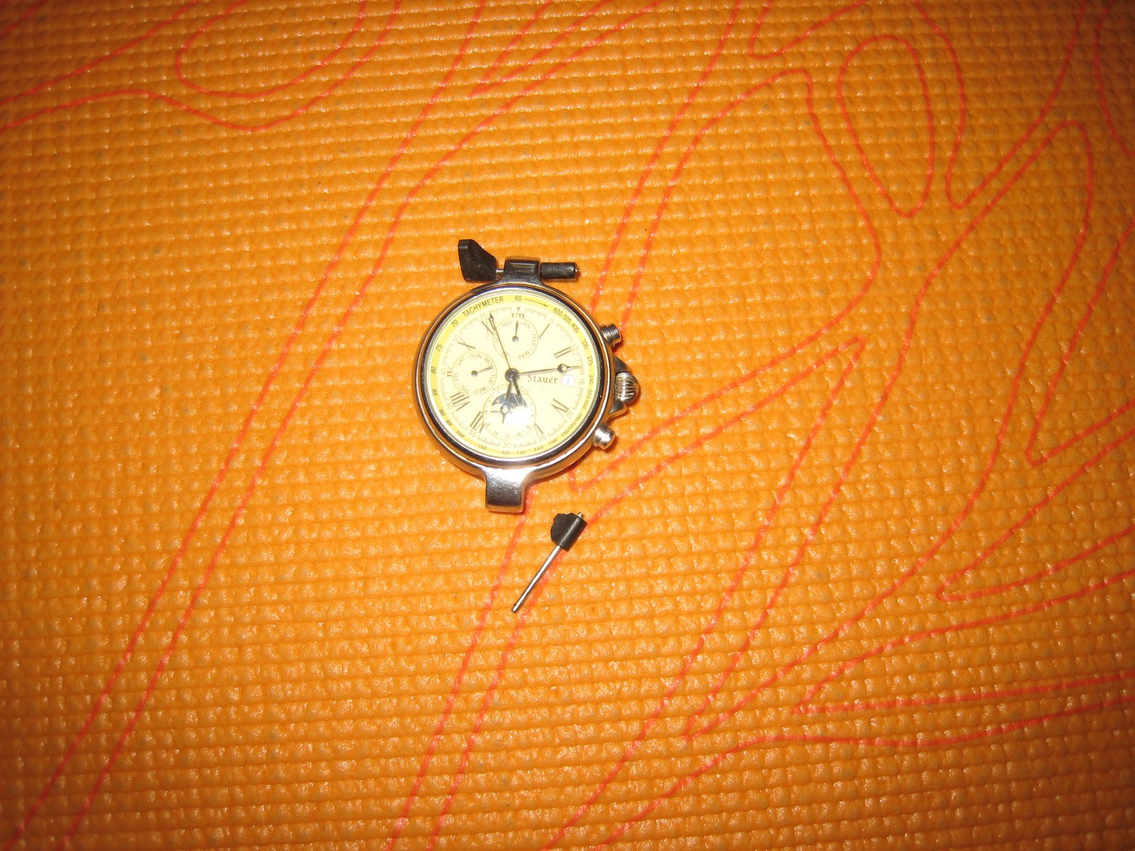 VINTAGE MEN’S STAUER MOON PHASE AUTOMATIC WRISTWATCH