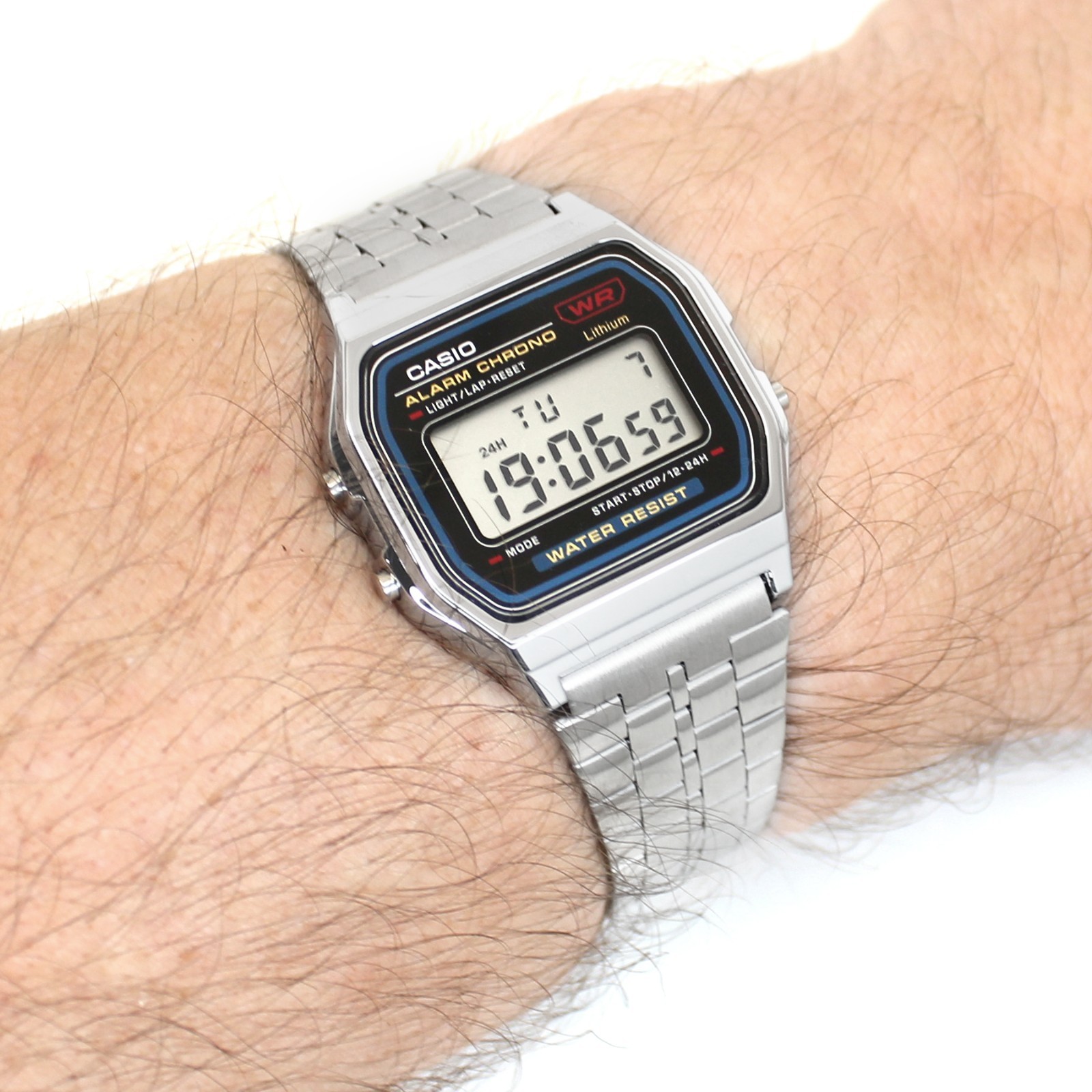 Genuine Casio A159WA-N1JH Silver Digital Watch: JDM Made in Japan, New, UK Stock