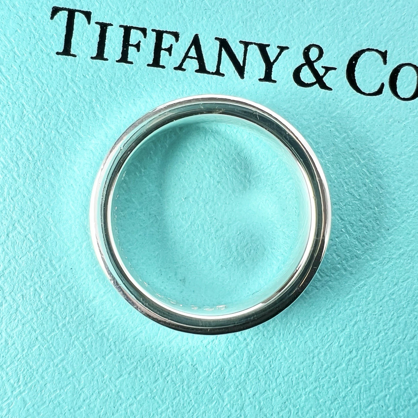 Tiffany & Co. 1837 Narrow Ring US 4.25 – 4.5 Sterling Silver 925 DWQ585