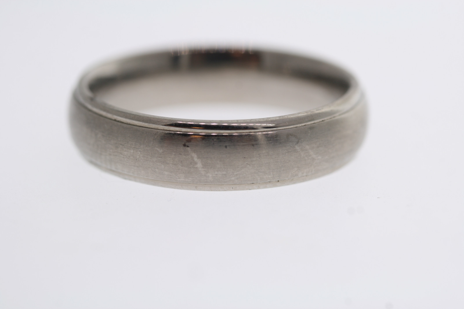 Triton Titanium Brushed Domed 6mm Band Ring